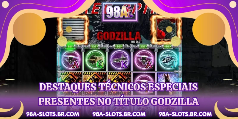 Destaques técnicos especiais presentes no título Godzilla
