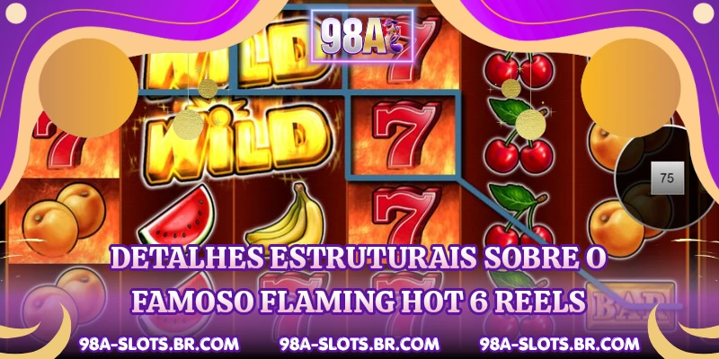 Detalhes estruturais sobre o famoso Flaming Hot 6 Reels